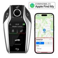 Cheie auto iSmartKey cu ecran LCD, Apple FindMy, Keyless Go, model BMW