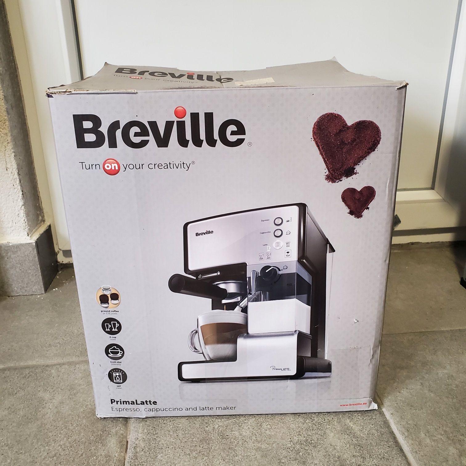 Espressor semi-automat Breville Prima Latte VCF045X-01, 1.5 L, 15 bar,