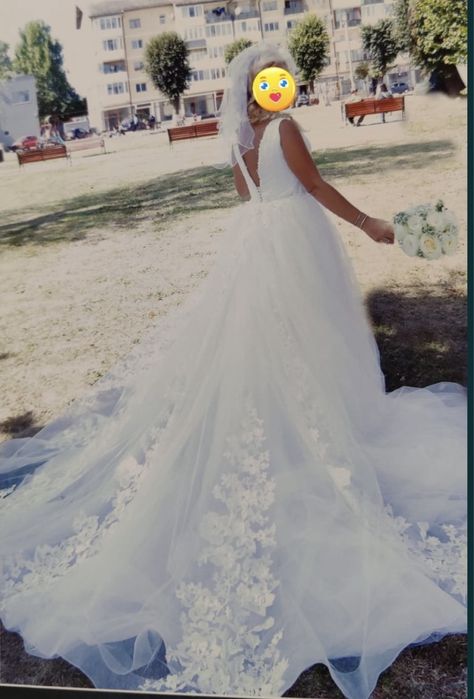 Rochie mireasa sirenă cu trenă detasabilă