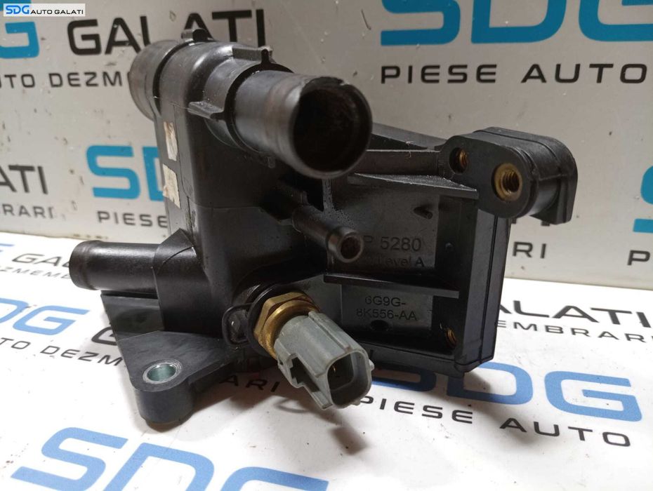 Corp Carcasa Termostat Racire cu Senzor Temperatura Apa Ford Galaxy 2 1.6 B 2006 - 2015 Cod 6G9G-8K556-AA [M5461]