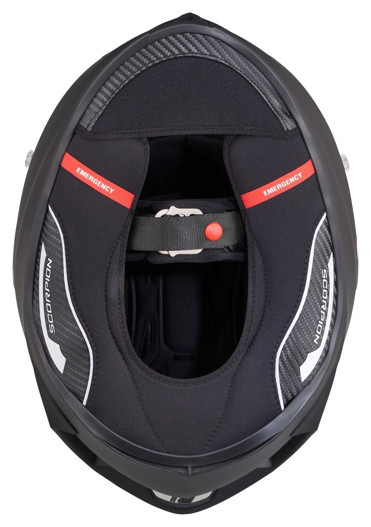 Мото Каска SCORPION EXO-R1 EVO 2 AIR COUP Black-Red-White