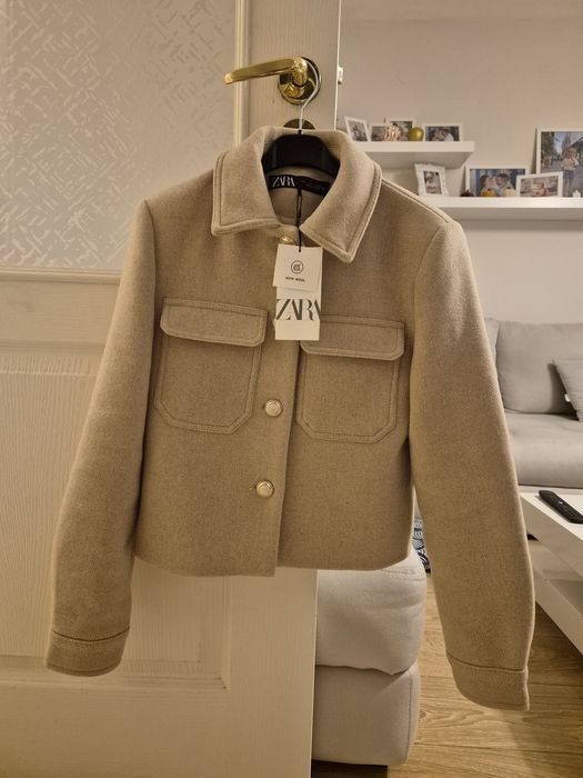 Късо сако яке блейзър Zara вълна