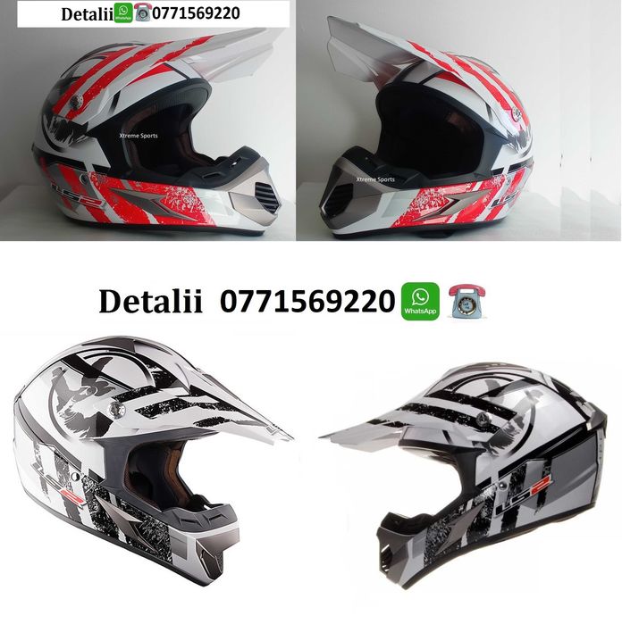 Casca  enduro LS 2 downhill atv bicicleta cross ochelari manusi moto