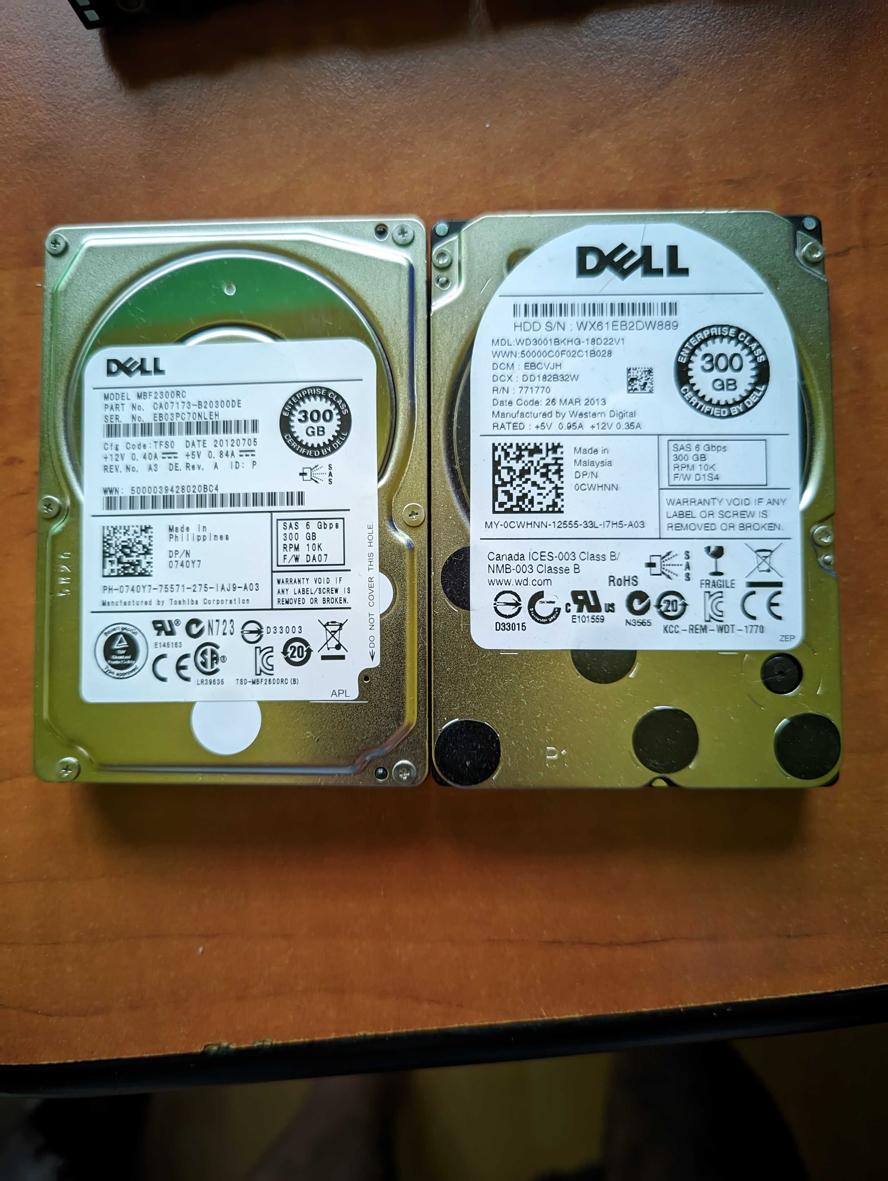 Hard Disk HDD SAS 2.5" 300Gb 10k/15k 6Gbs Dell Server PowerEdge - RAID