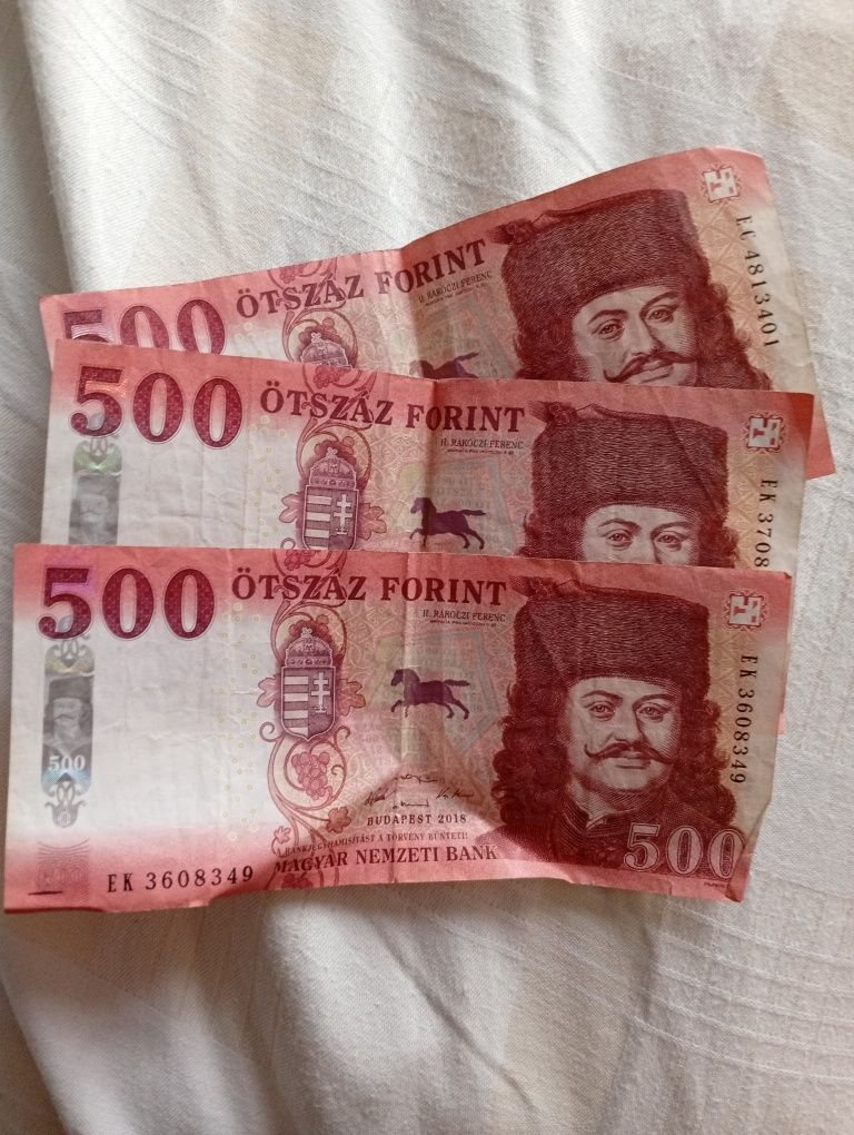Vând bancnote de 500 Forint 2018