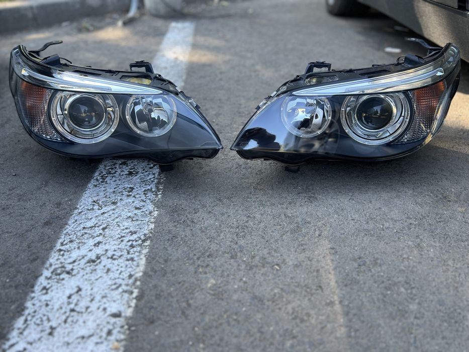 Faruri bmw e60 adaptive cu becuri si calculatoare