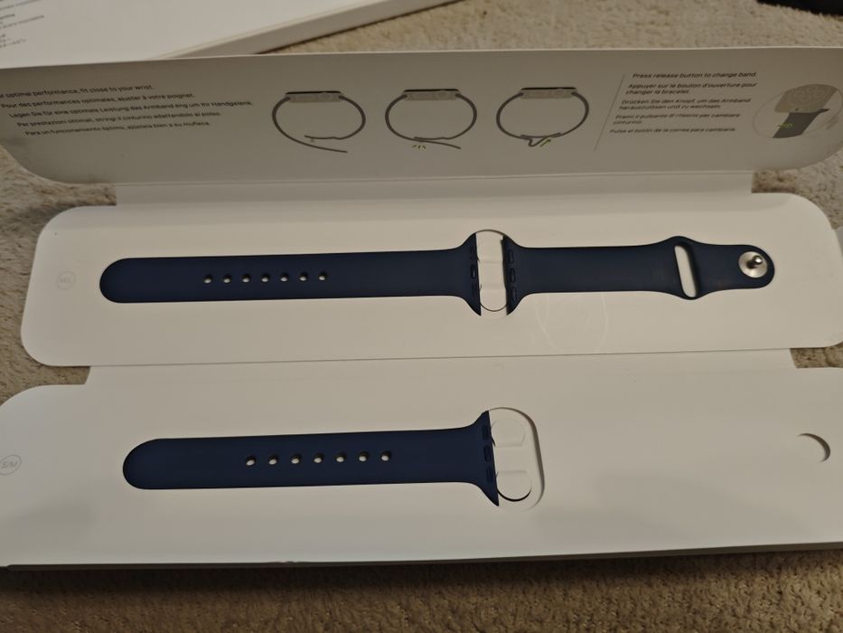 Bratara Apple watch 38mm Sport band Ocean Blue