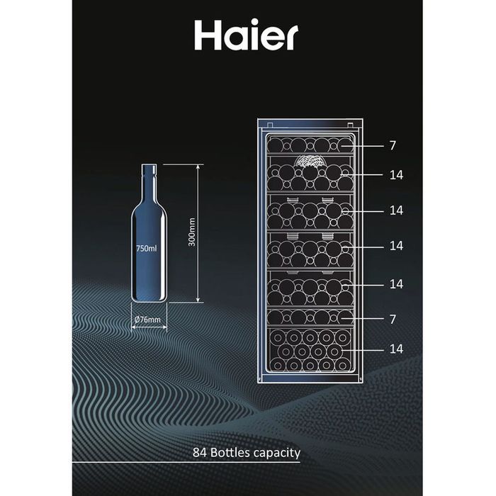 Виноохладител HAIER HWS 84 GA  127см. Винотека