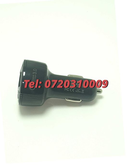 Incarcator Universal Masina Auto 4 Porturi Bricheta Usb Qc Fastcharge