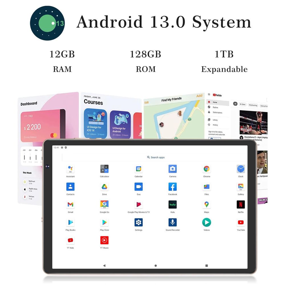 Tableta SEBBE S22 ,Android 13 , 12 gb ram 128 gb rom Nou/ Sigilat