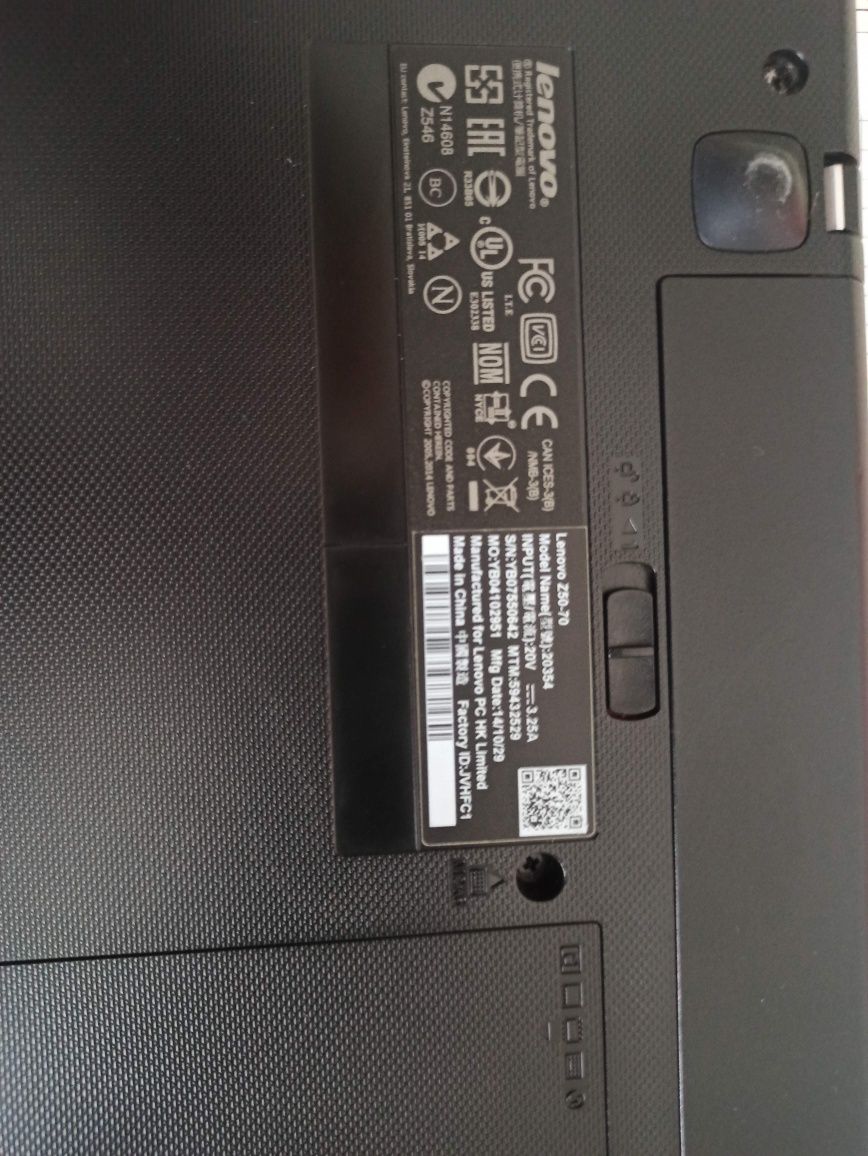 Laptop Lenovo IdeaPad Z5070 Intel® Core™ i7-4510U