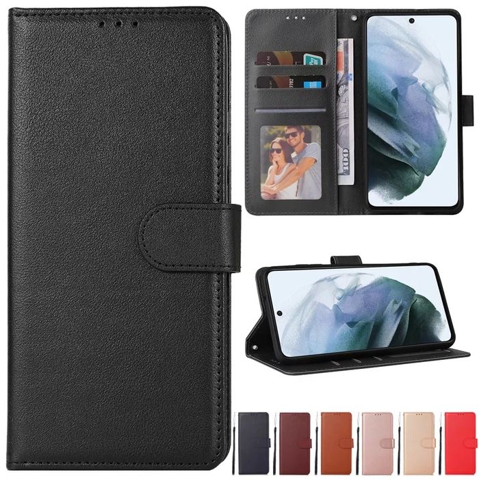 Кожен Калъф Тип Тефтер за Samsung Galaxy S25 S24 S23 Ultra S22 S21 360