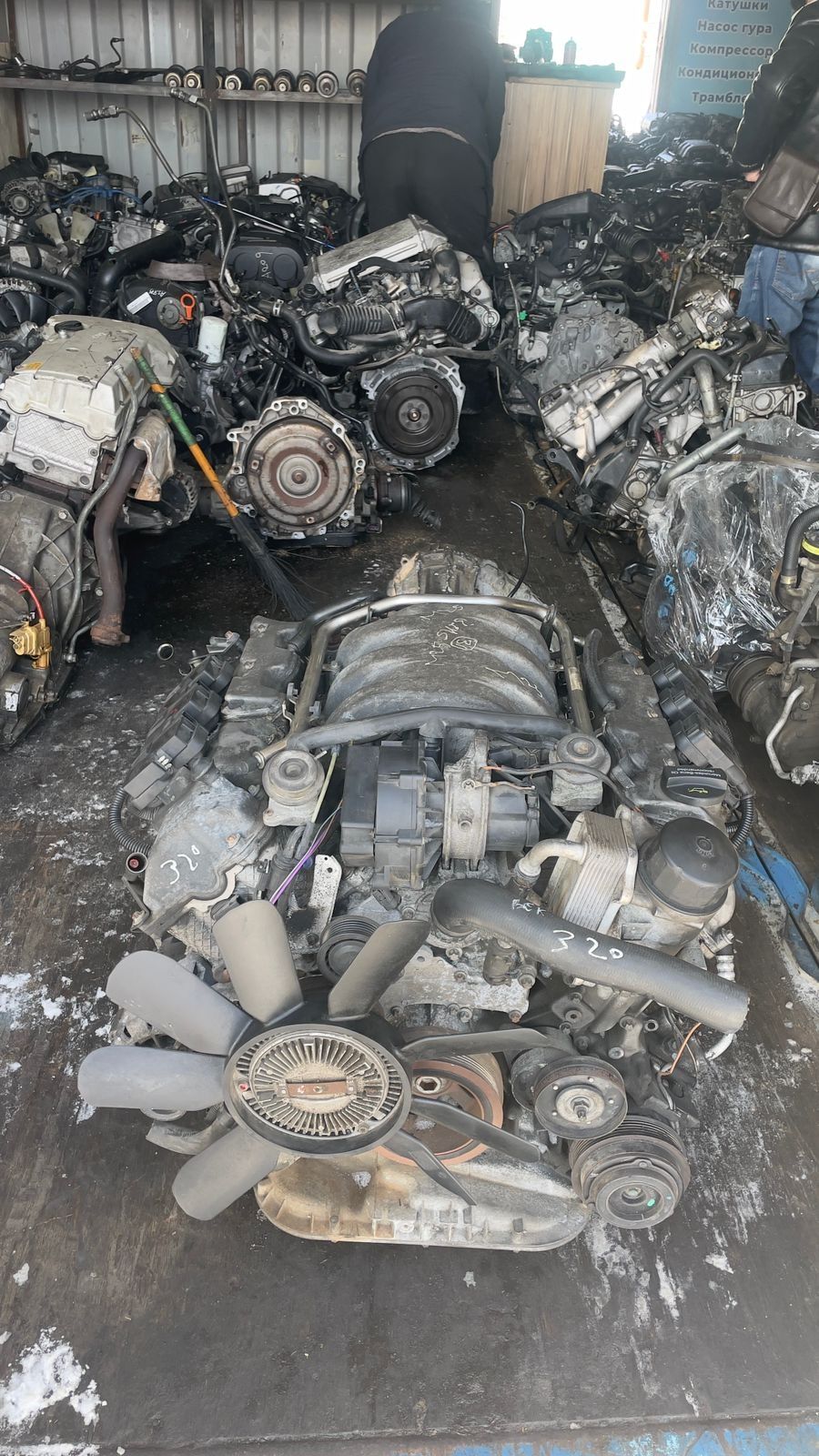 Контрактный двигатель Mercedes-Benz M112 ML63  3.2 литр