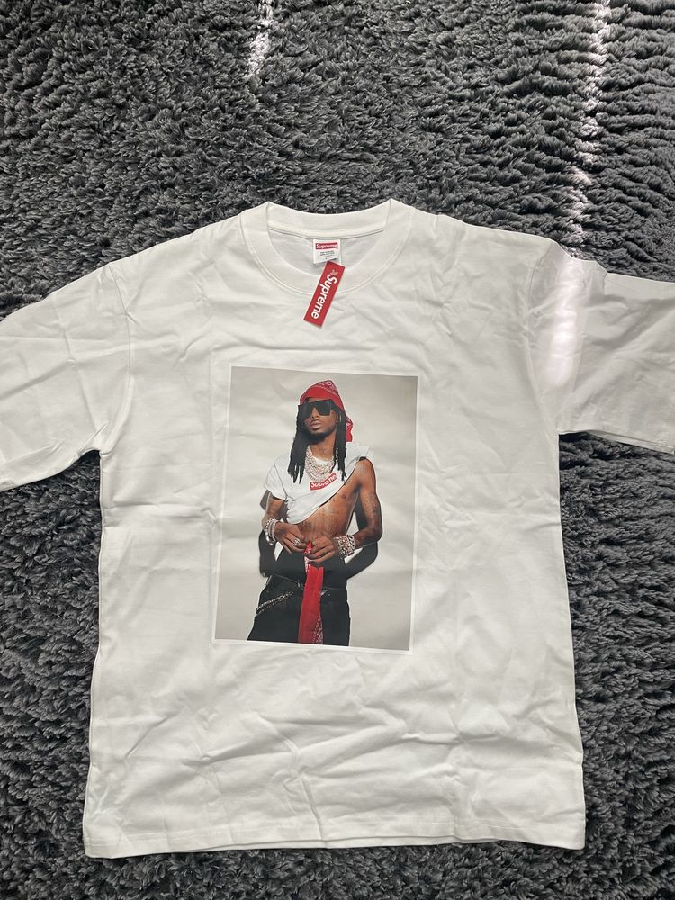 Supreme playboi carti tee white + playboi carti постер