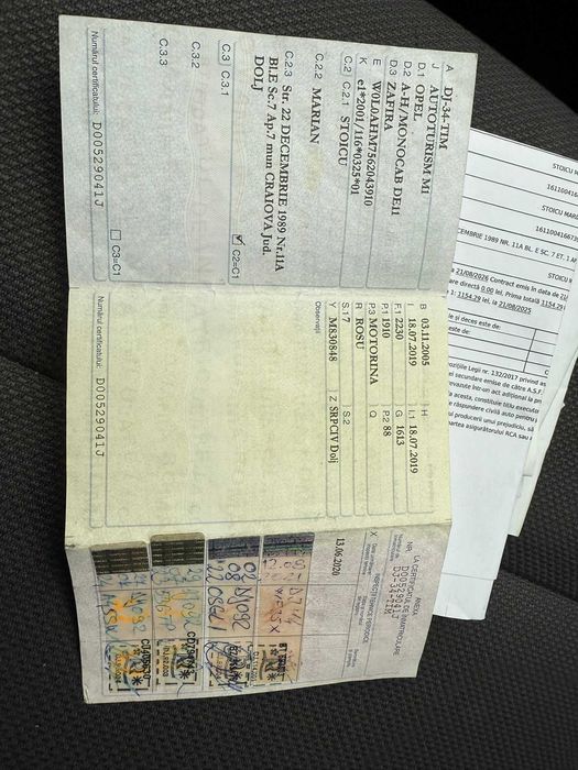 Vind opel ZAFIRA an 2005,motor 1,9 diesel