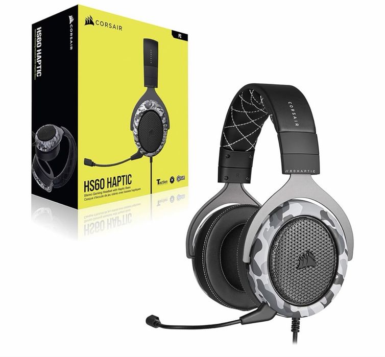 Геймърски слушалки Corsair HS60 Haptic