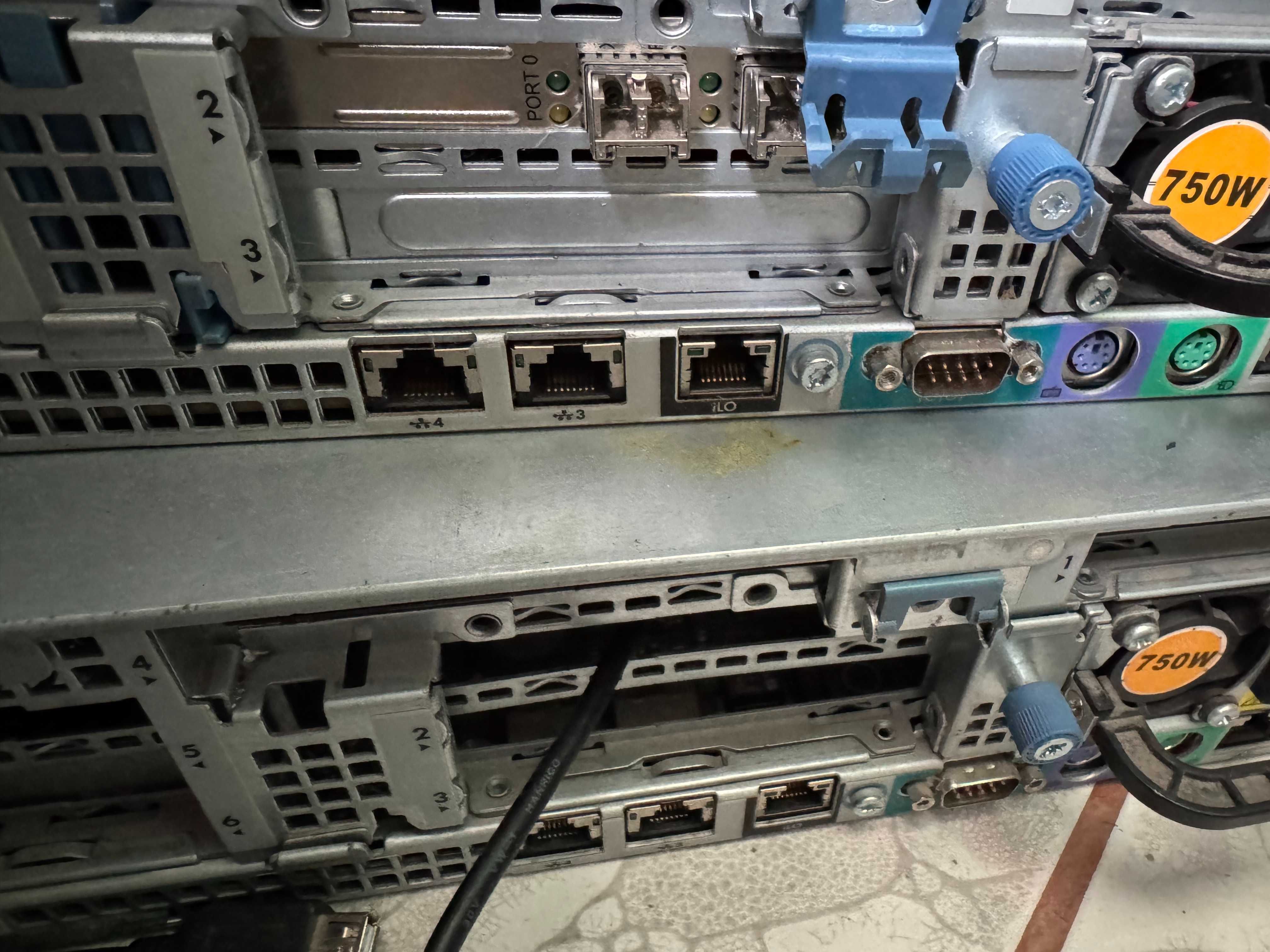 2x сървъри HP ProLiant DL380 G7, 44 GB RAM, 1 TB RAID Storage, fiber
