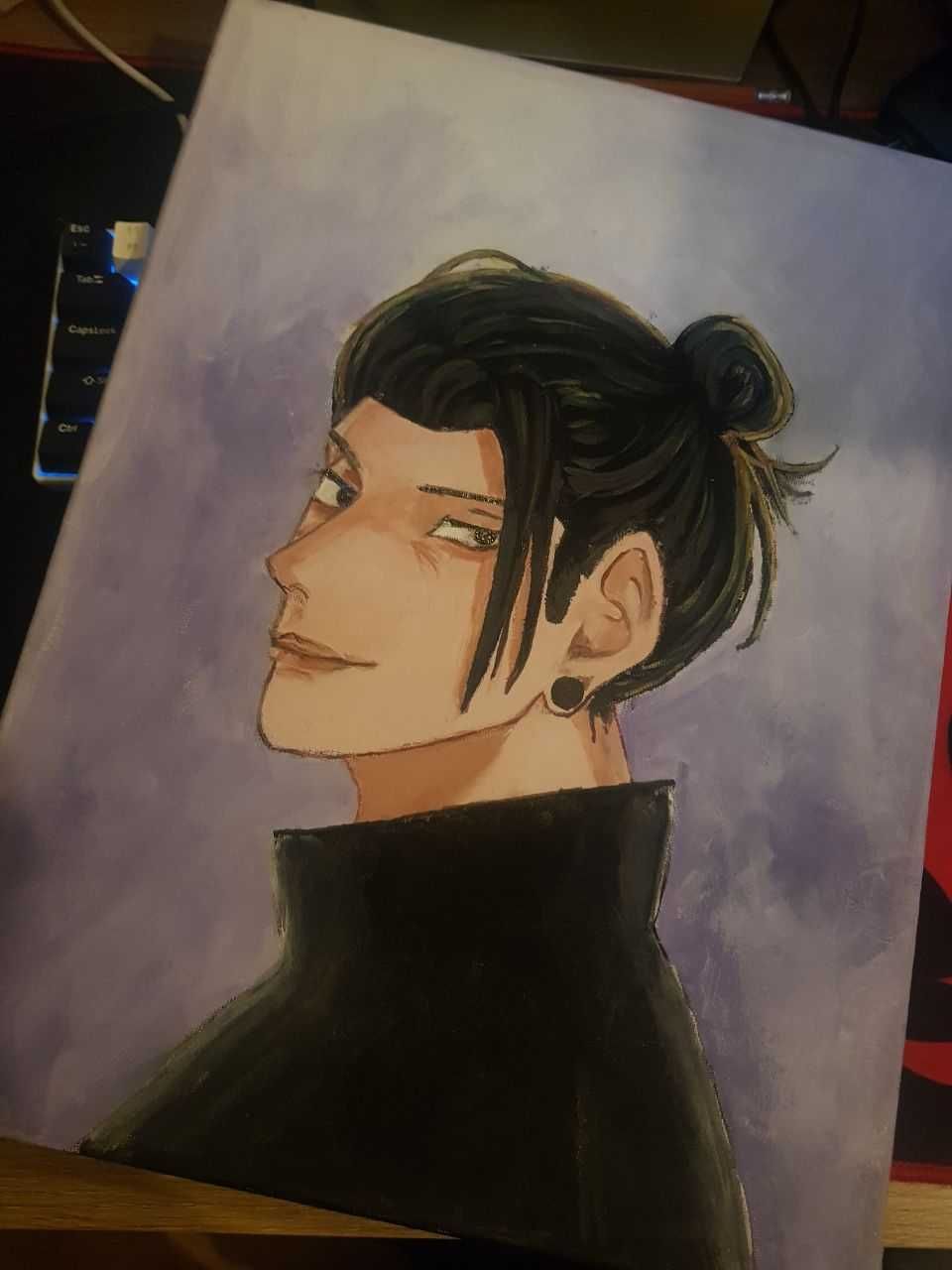 Ръчна картина на Getō Suguru от аниме  Jujutsu Kaisen