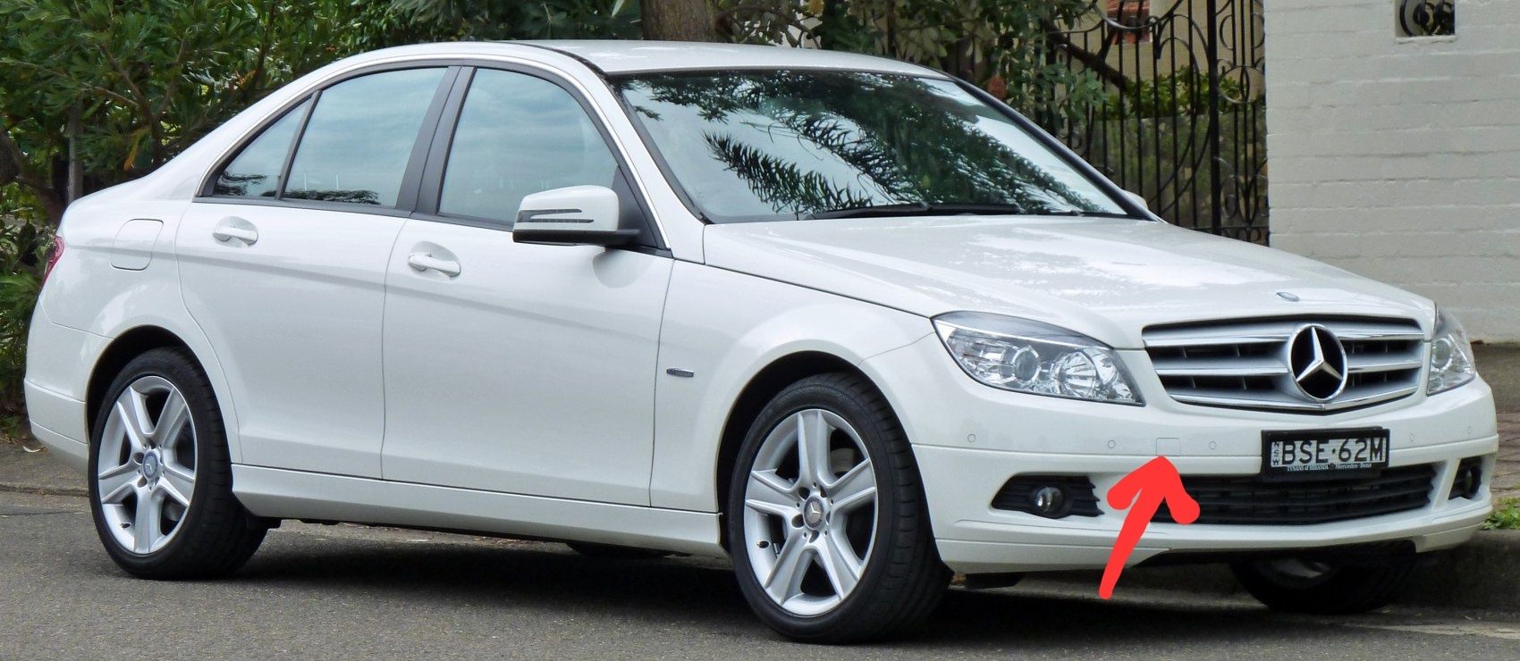 Капаче за теглич за предна броня за Mercedes W204/S204  (2007-2011г.)