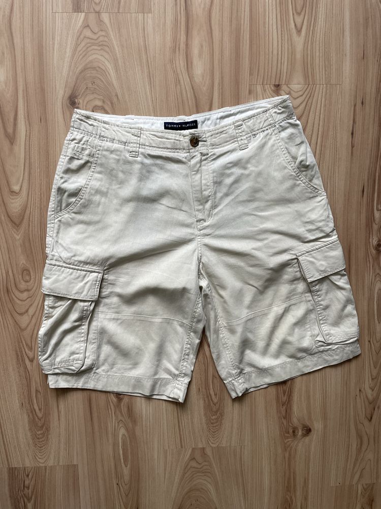 Tommy Hilfiger / ленен мъжки къс карго панталон W34