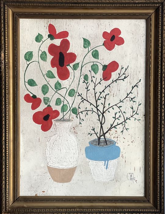 Vand pictura veche pe placaj