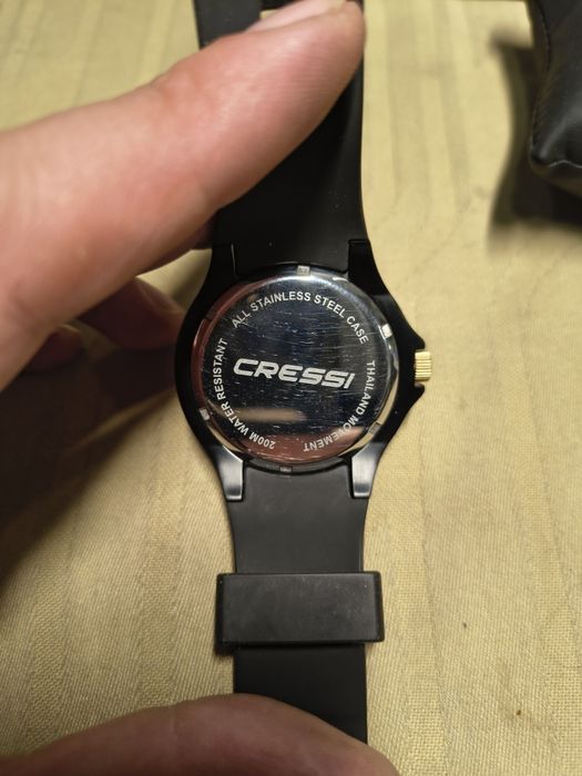 Cressi Traveller Dual Time Черен 10 ATM професионален подводен часовни