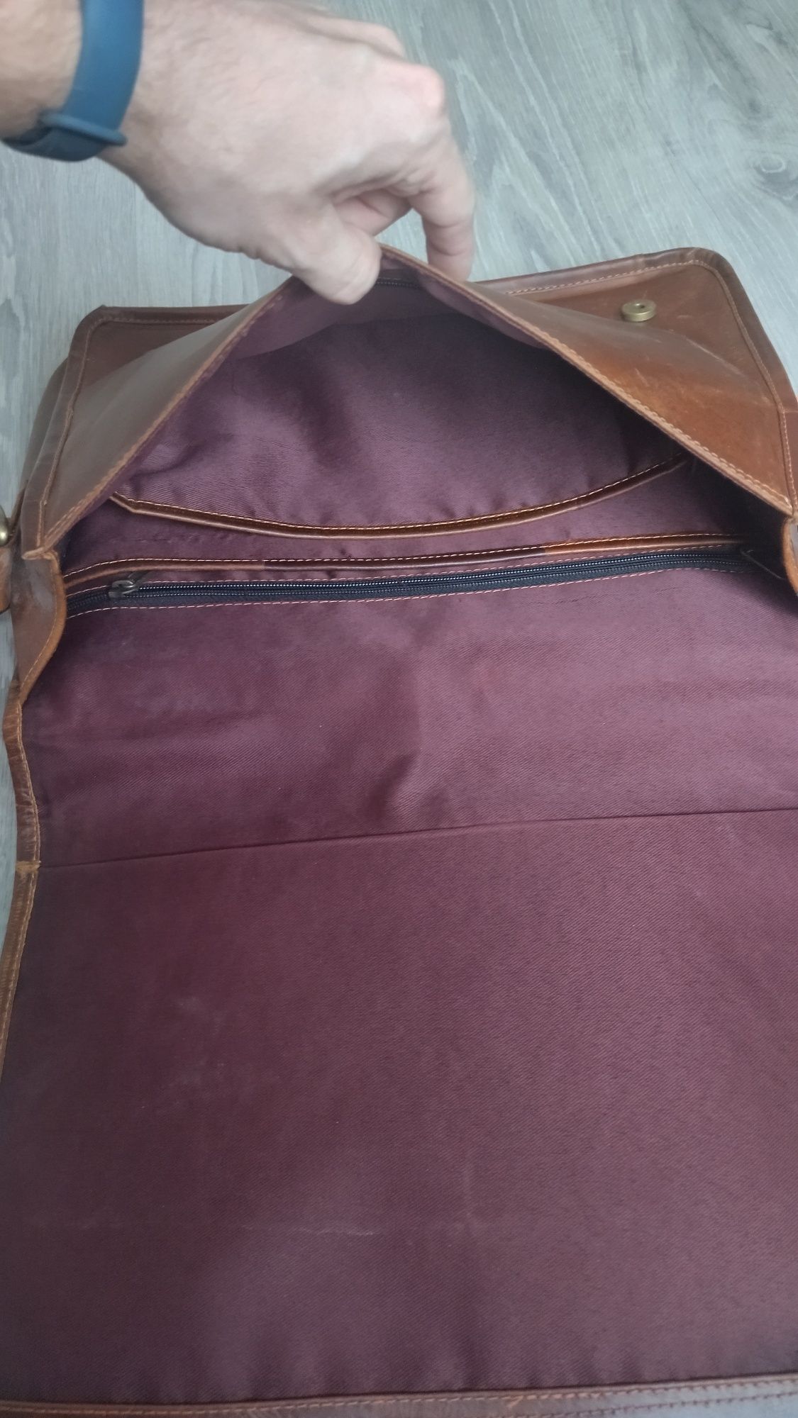 Кожаная сумка из Индии