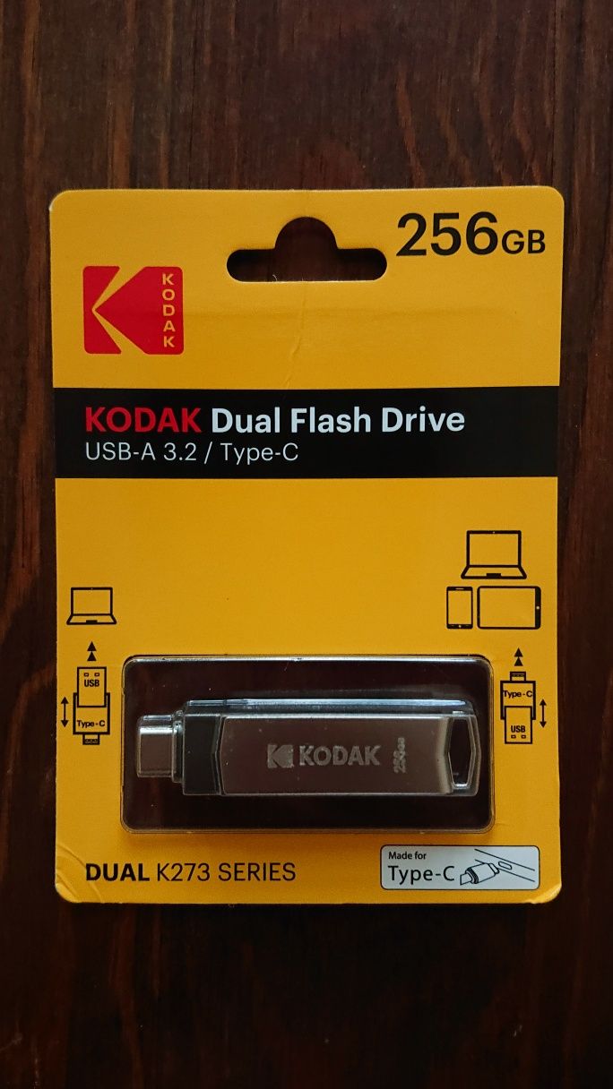 Kodak флашка 256GB-2в1-Сартифицирана