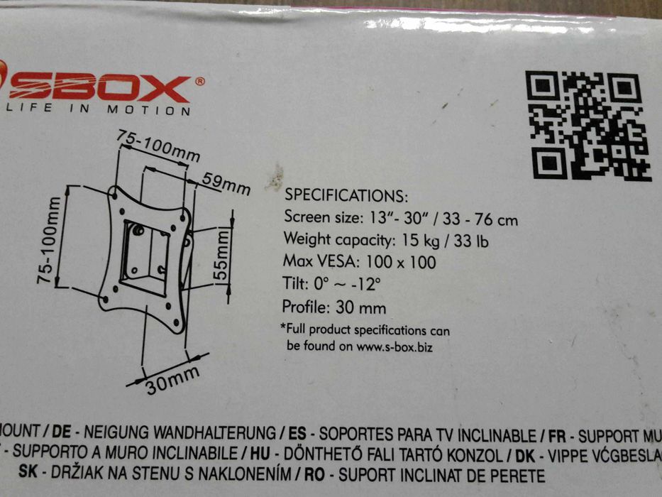 Suport tv/monitor SBOX LCD-100