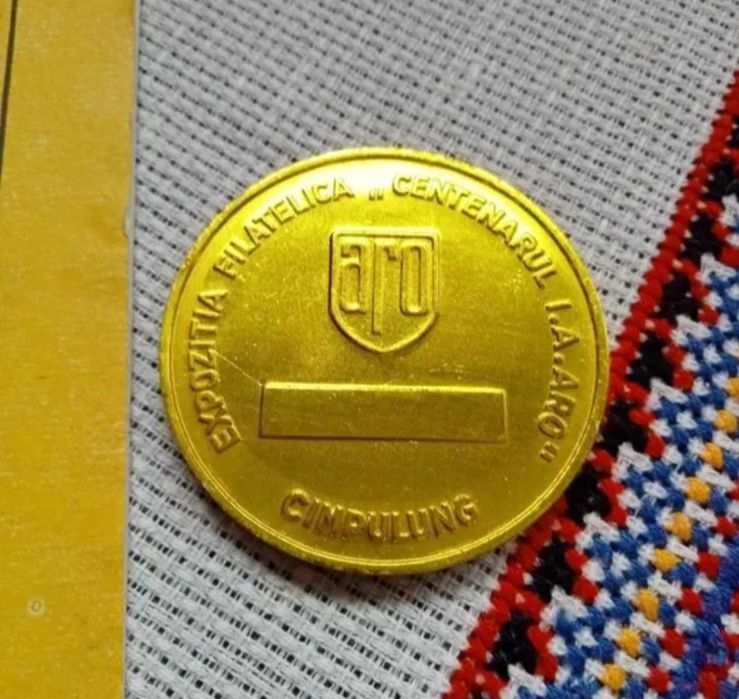 Lot obiecte ARO, Placheta și diploma,expoziția filatelica,Expofil 1985