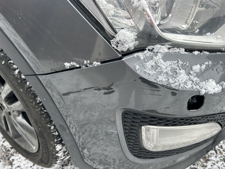 Bara fata Hyundai Santa Fe 3 2012 - 2016 GRI (1193) model cu spalatoare far