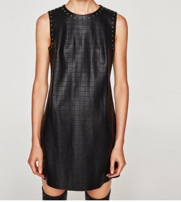 Кожена рокля Zara