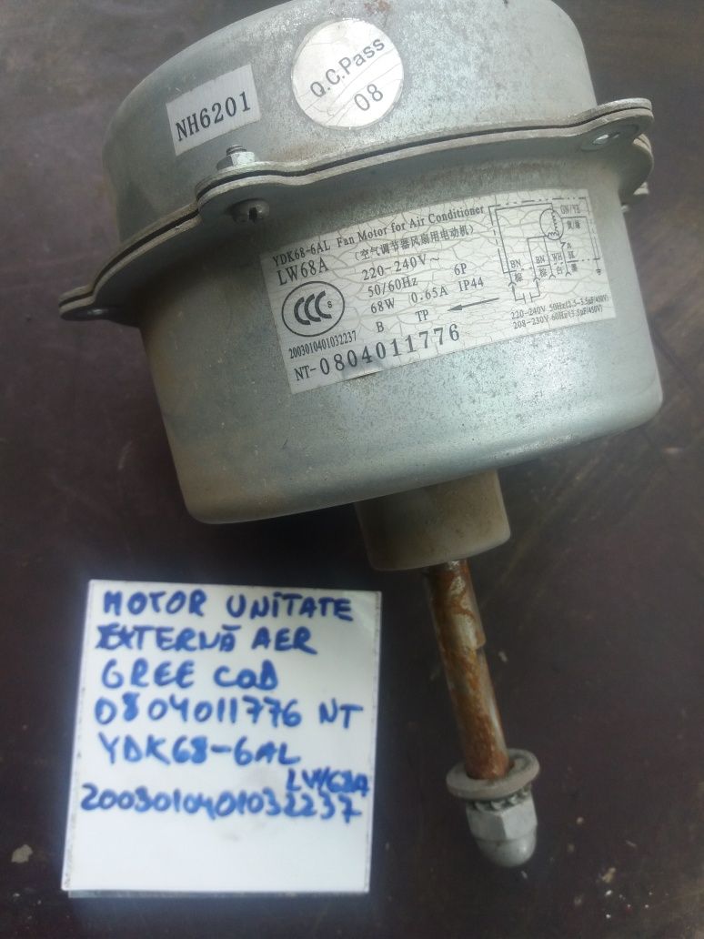 Motor unitate externa cod YDK 68 6AL LW si paleta aer conditionat Gree