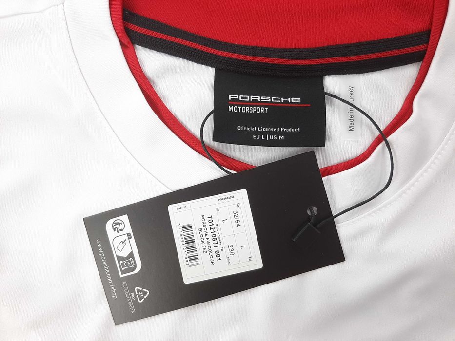 Porsche Motorsport Block - Оригинална мъжка тениска размер M, L
