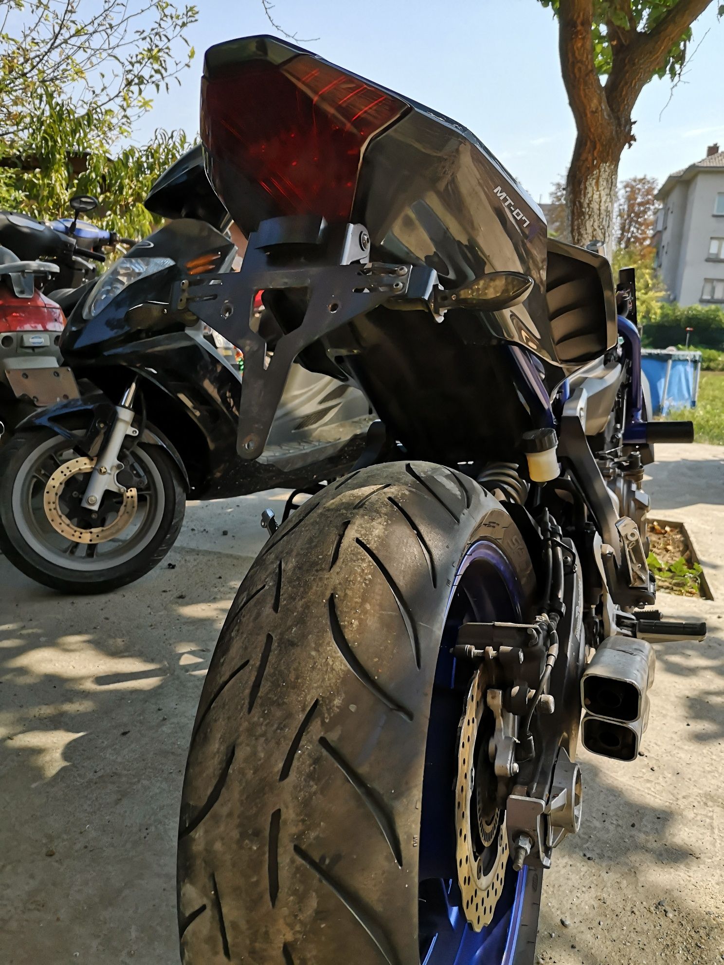 Yamaha mt 07 на части