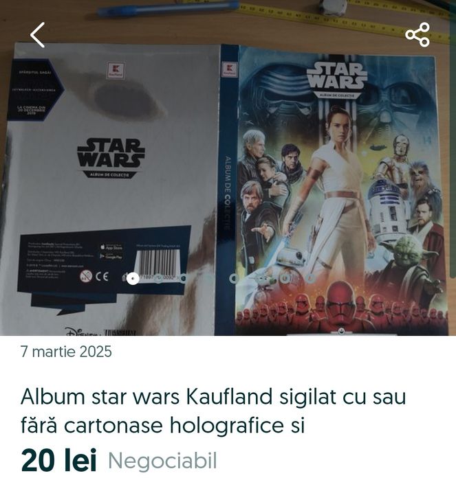 Albume plicuri cu holografice star wars kaufland dar și simple