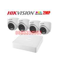 HIKVISION COLORVU Комплект за Видеонаблюдение 2MP с 4 камери и DVR