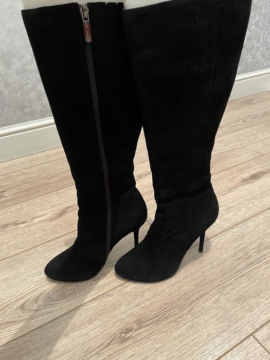 Продам сапоги замшевые