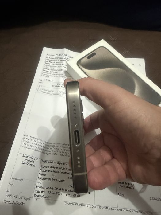 Iphone 15 PRO Natural Titanium