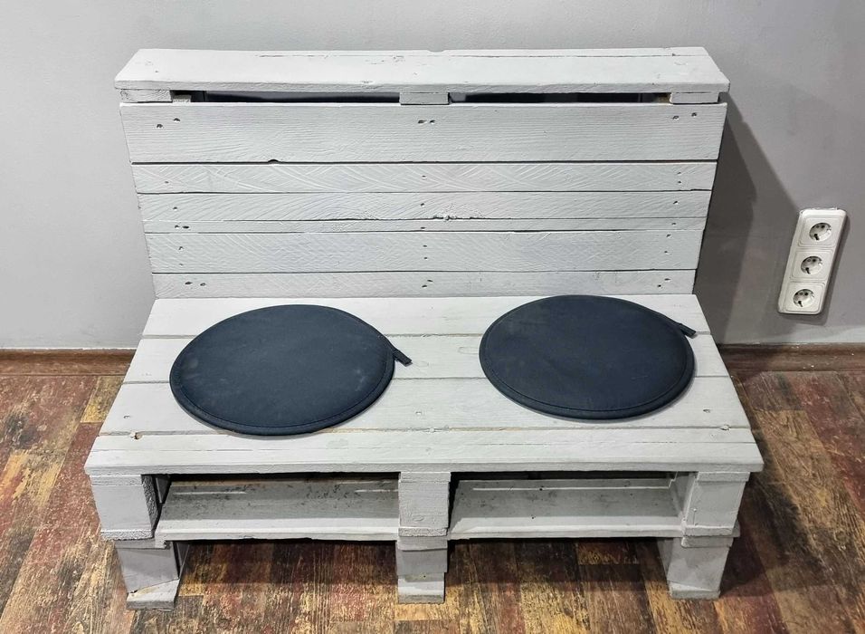 Дървена пейка от палета, 2 бр.