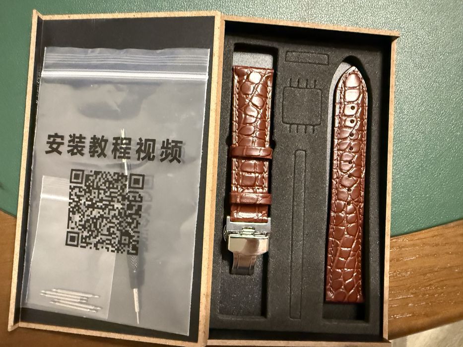 Ремешок для часов из кожи аллигатора