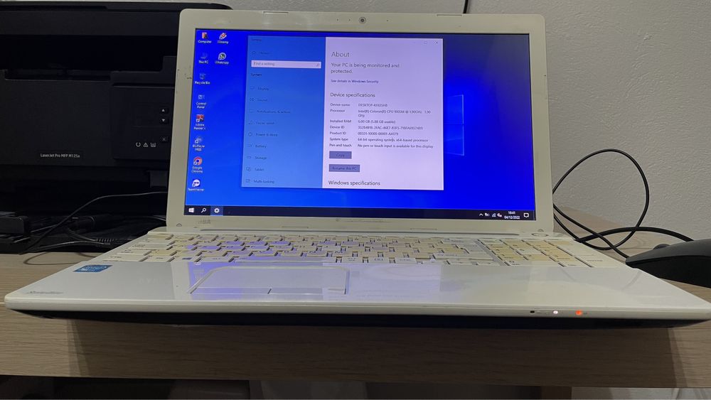 Laptop Toshiba Satellite SSD 240 Gb