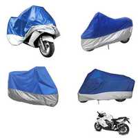 Husa Moto / Motocicleta prelata impermeabila albastru/argintiu