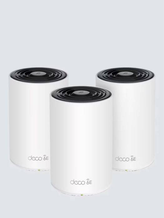 Продавам 3-бройна мултирутер система TP‑Link Deco XE75 (Wi-Fi 6E)