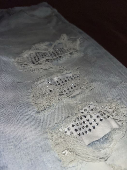 Blugi Slim Fit thevaluee Diamond Jeans Albastri (nu zara,bershka,h&m)