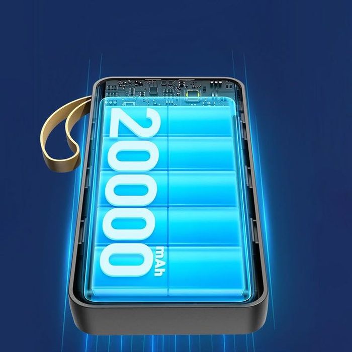 Соларно зарядно, соларна батерия KLGO ,20000mAh за телефон с LED фенер