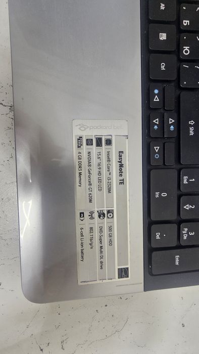 Ноутбук Packard bell