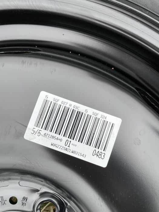 Rezerva slim originala Vw Tiguan Seat Ateca Skoda Kodiaq 145/85 R 18