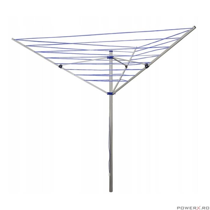 Uscator de rufe pentru gradina, pliabil, rotativ, aluminiu 40m Sepio