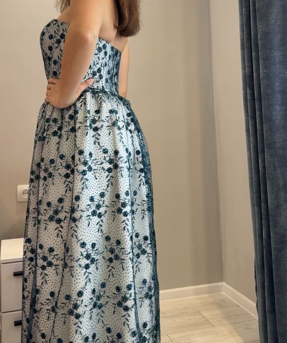 Rochie Elegantă din Tul Brodat , Model Unicat